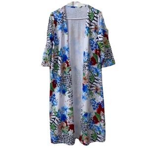 Women's Floral Print Long Cardigan( Size XI)